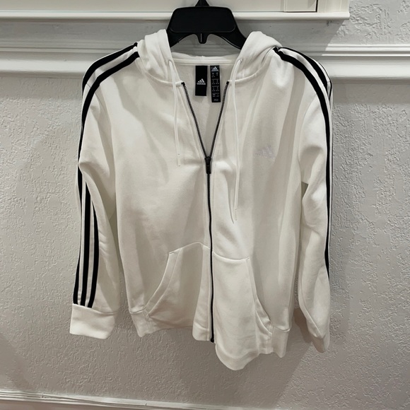 Adidas white jacket - Picture 1 of 2